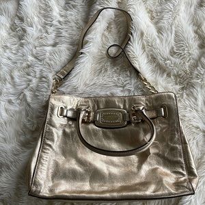 Michael Kors Gold Metallic Bag